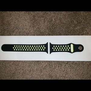 BLACK & LIME GREEN 44MM SPORT APPLE WATCH BAND